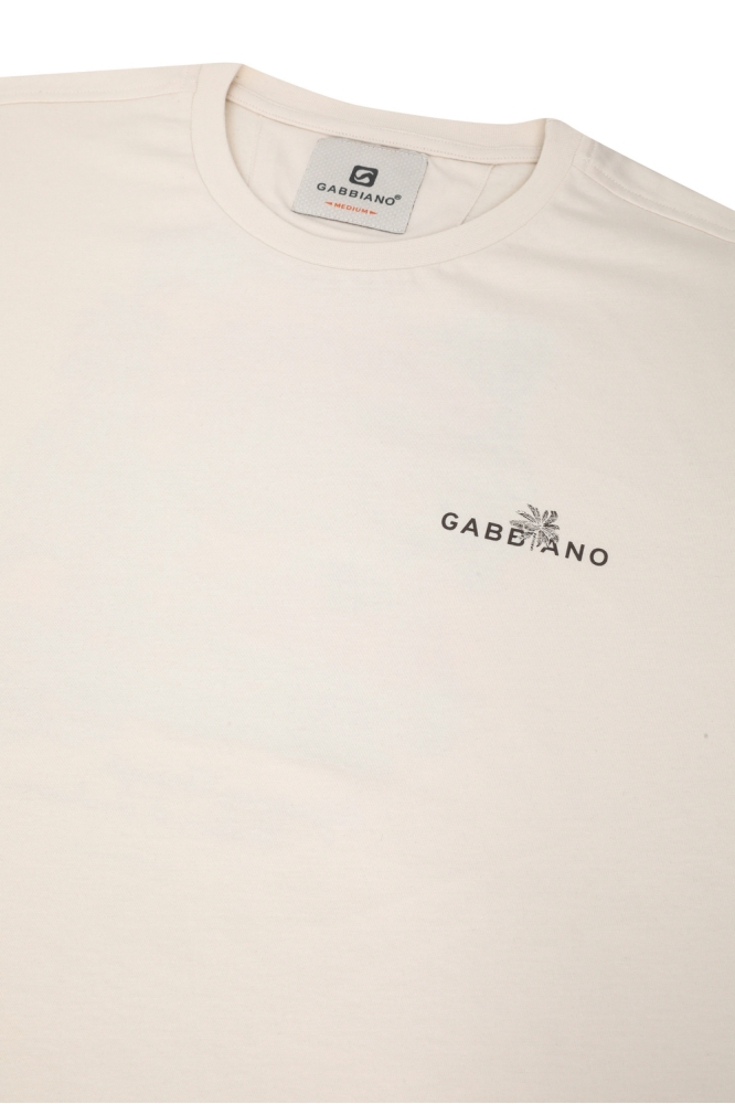 T SHIRT MET BACKPRINT 155912 SAND